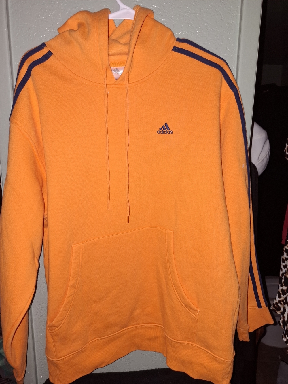 Adidas Men’s Orange Hooded Sweatshirt